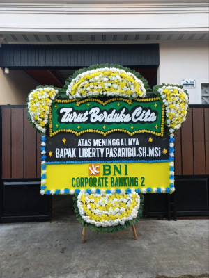 Papan Bunga Duka di Muara Bangka Hulu
