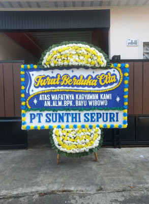 Papan Bunga Duka di Muara Bangka Hulu