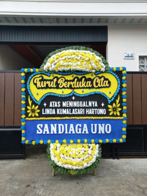 Papan Bunga Duka di Muara Bangka Hulu